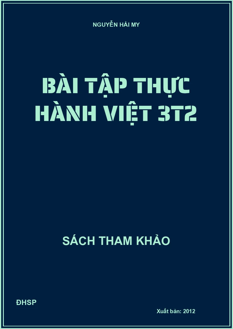 Bài tập thực hành Việt 3T2