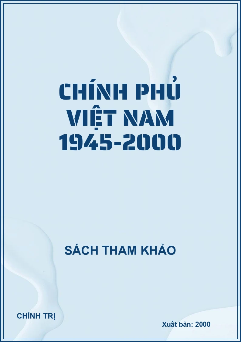 Chính phủ Việt Nam 1945-2000