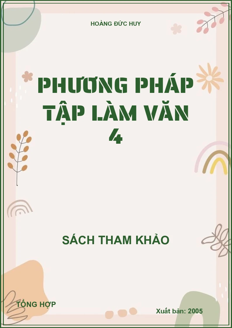 Phương pháp tập làm văn 4
