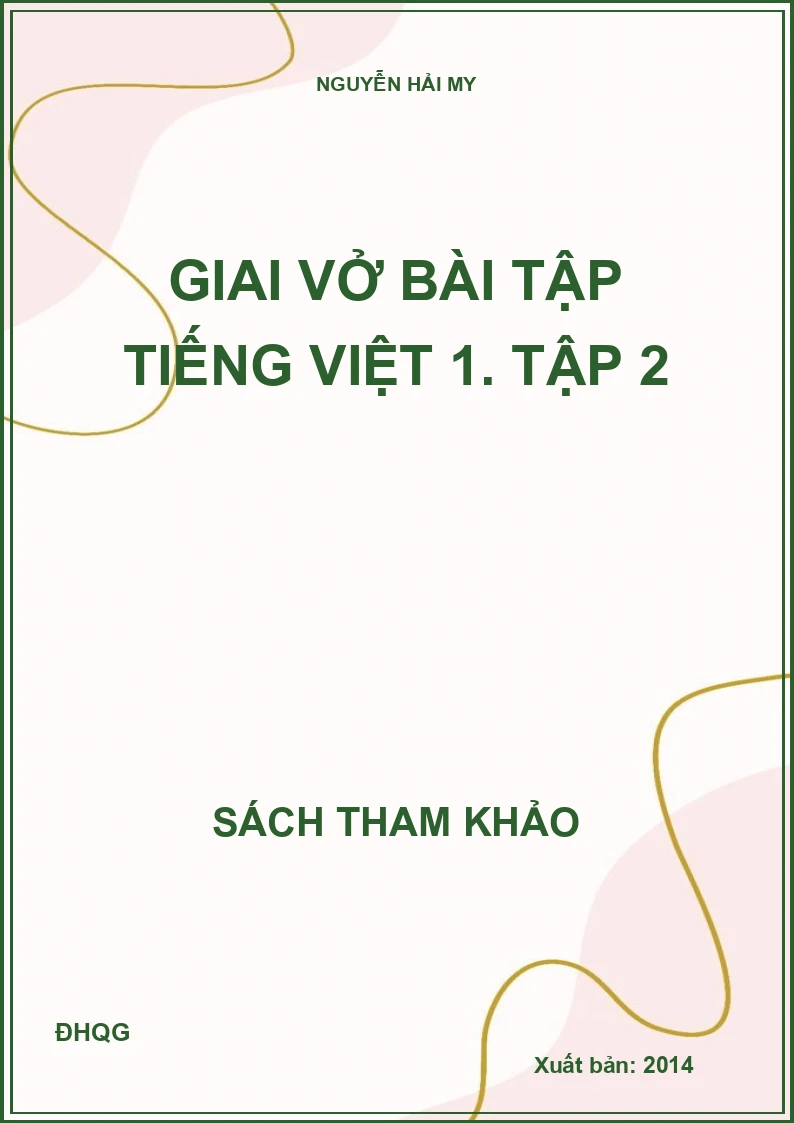 Giai vở bài tập tiếng việt 1. tập 2