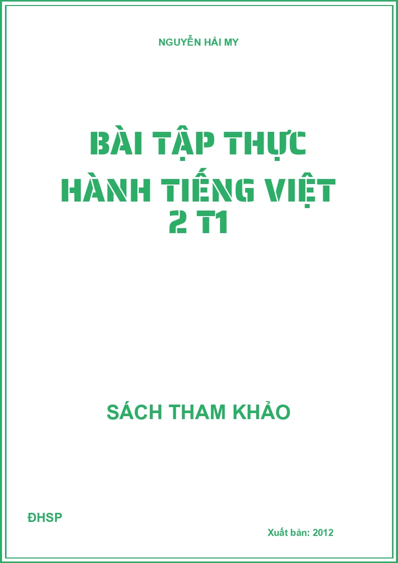 Bài tập thực hành Tiếng Việt 2 T1