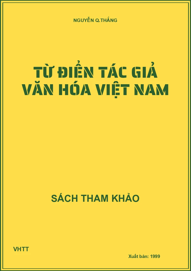 Từ điển tác giả văn hóa Việt Nam