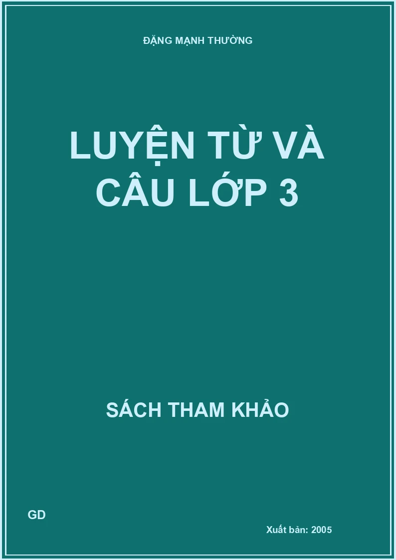 Luyện Từ và Câu lớp 3