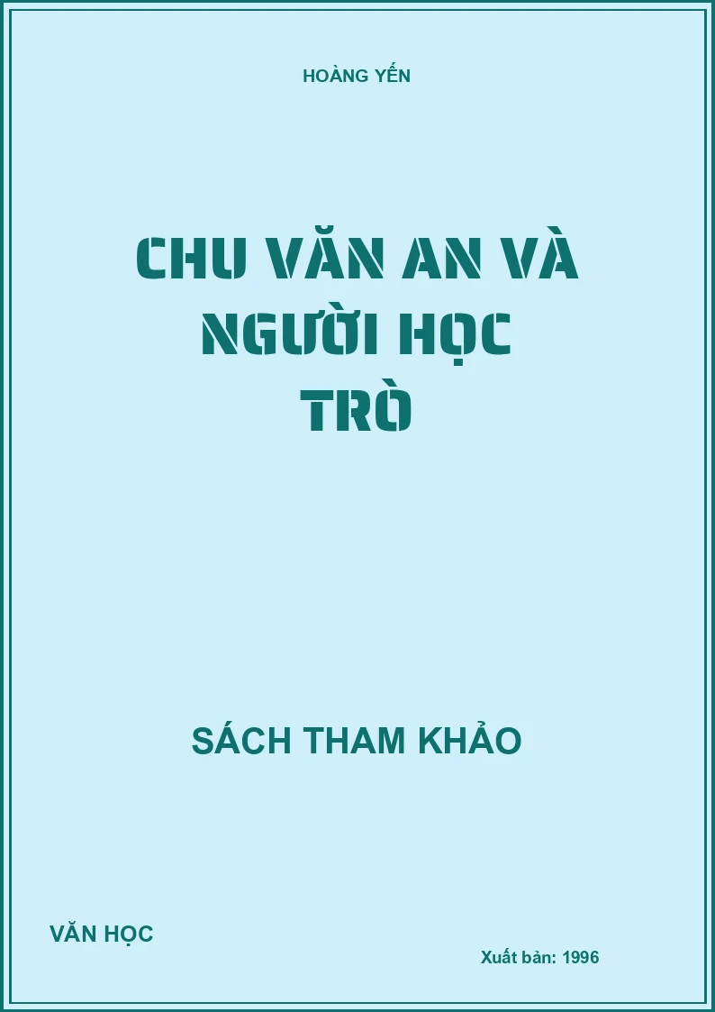 Chu Văn An và người học trò