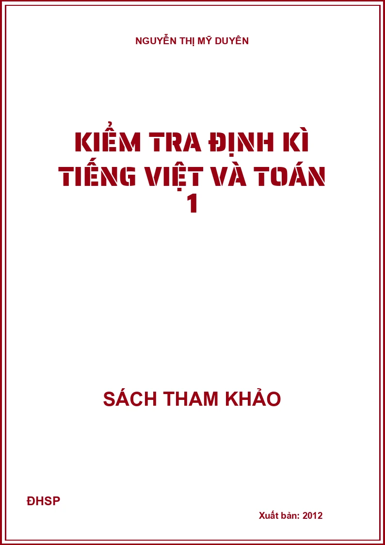 Kiểm tra định kì tiếng việt và toán 1