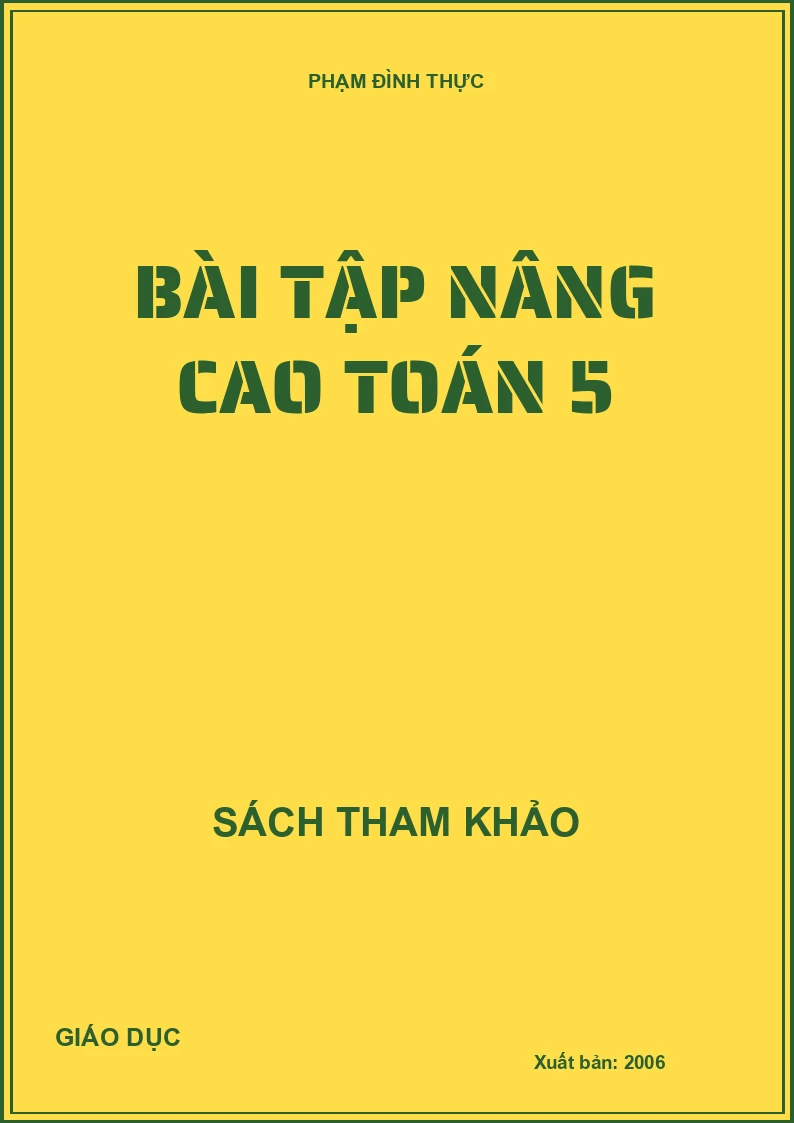 Bài tập nâng cao toán 5