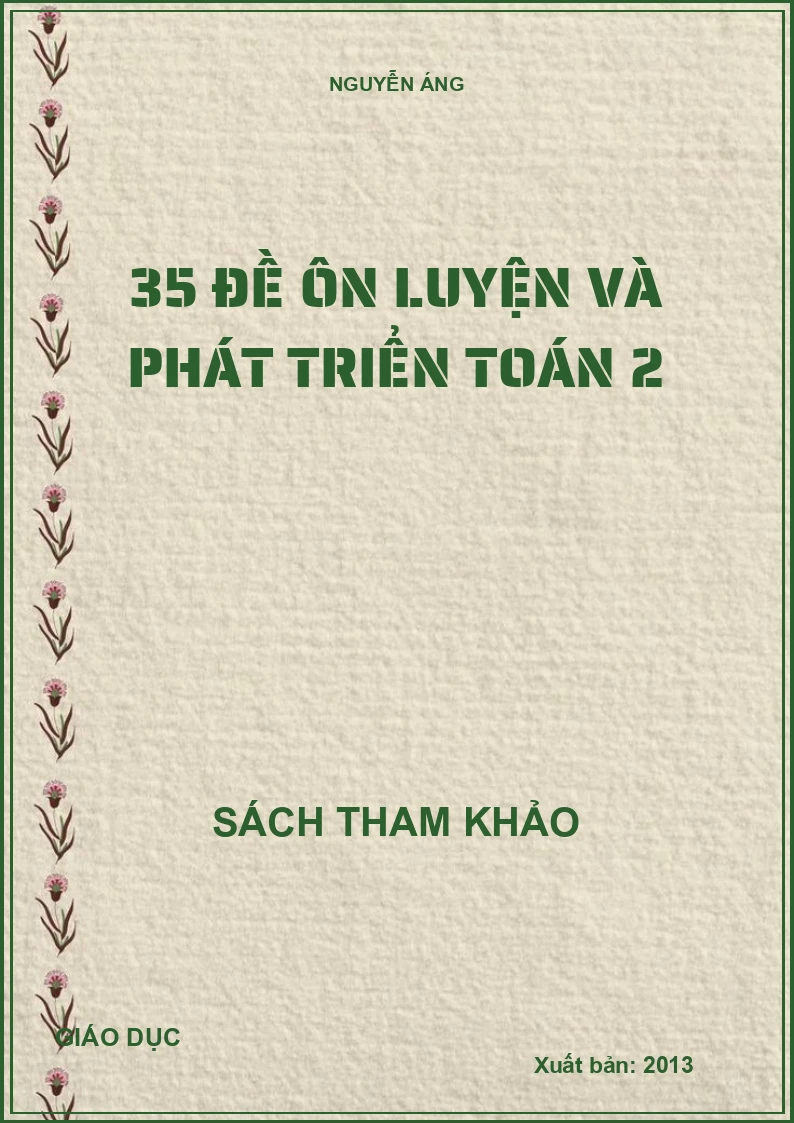 35 Đề ôn luyện và phát triển Toán 2