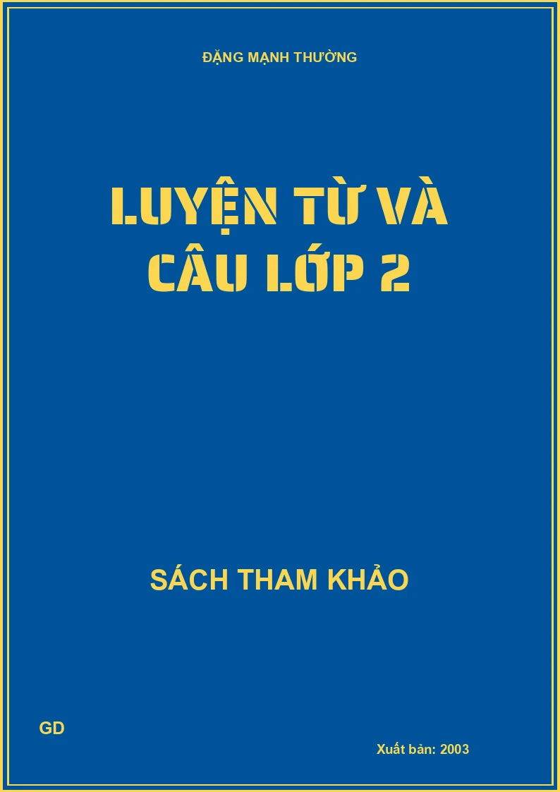 Luyện Từ và Câu lớp 2