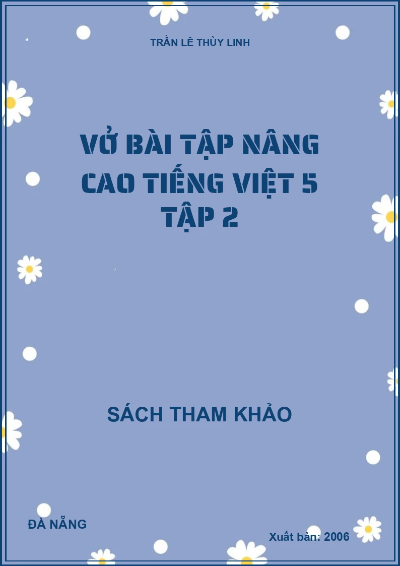 Vở bài tập nâng cao tiếng việt 5 tập 2