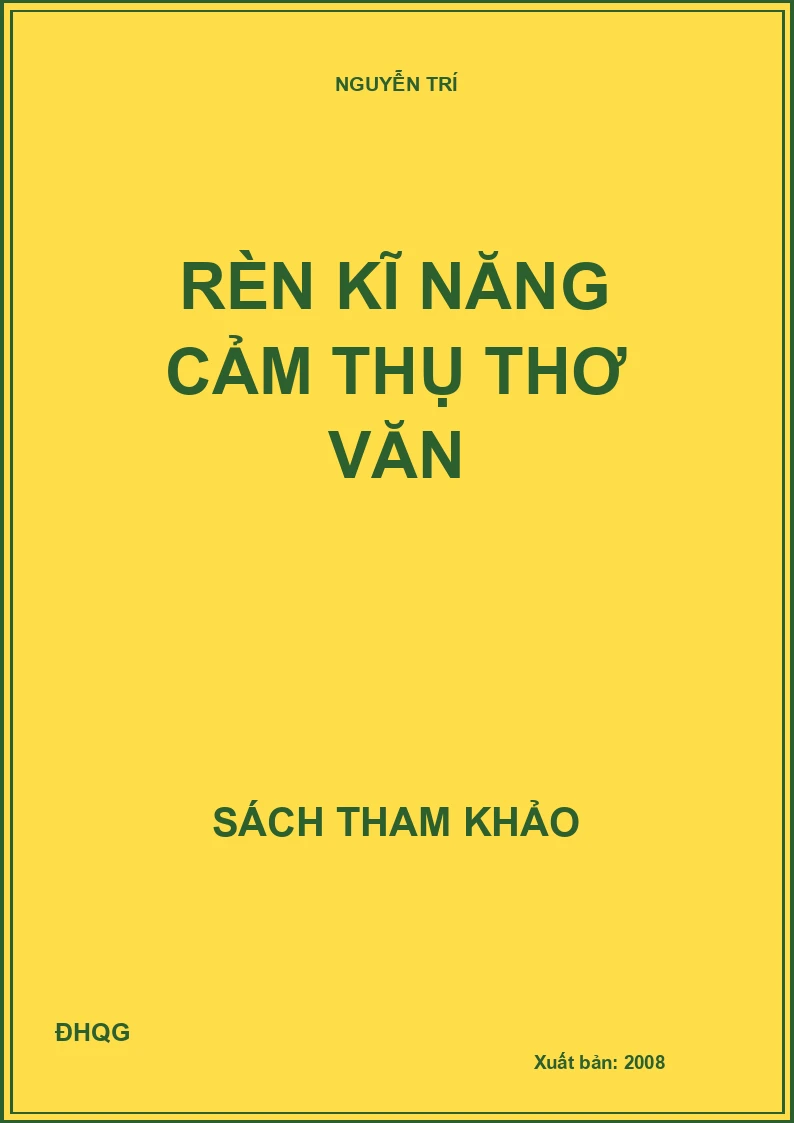 Rèn kĩ năng cảm thụ thơ văn