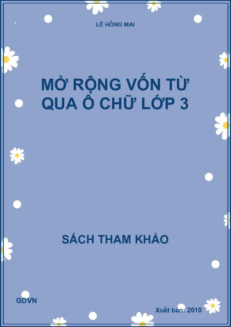 Mở rộng vốn từ qua ô chữ lớp 3