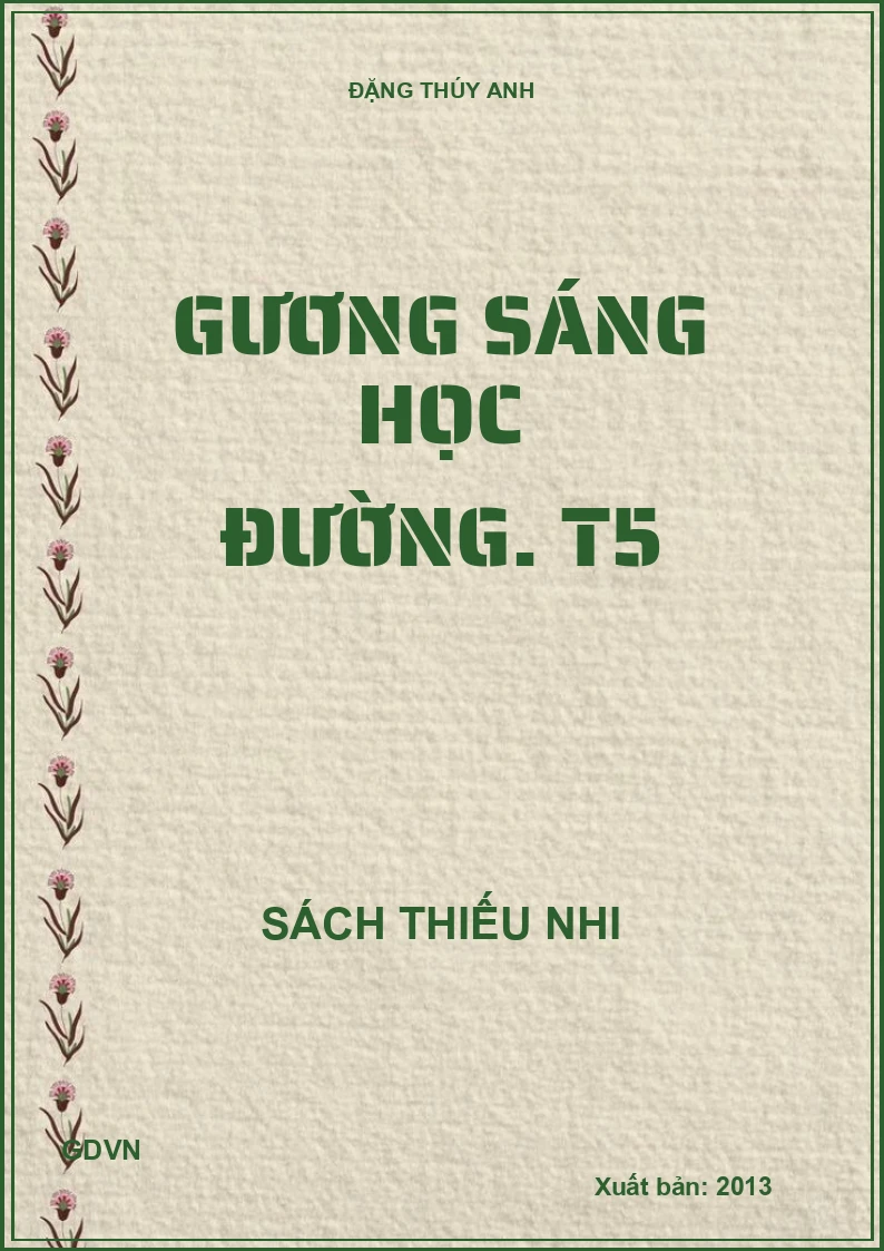 Gương sáng học đường. T5