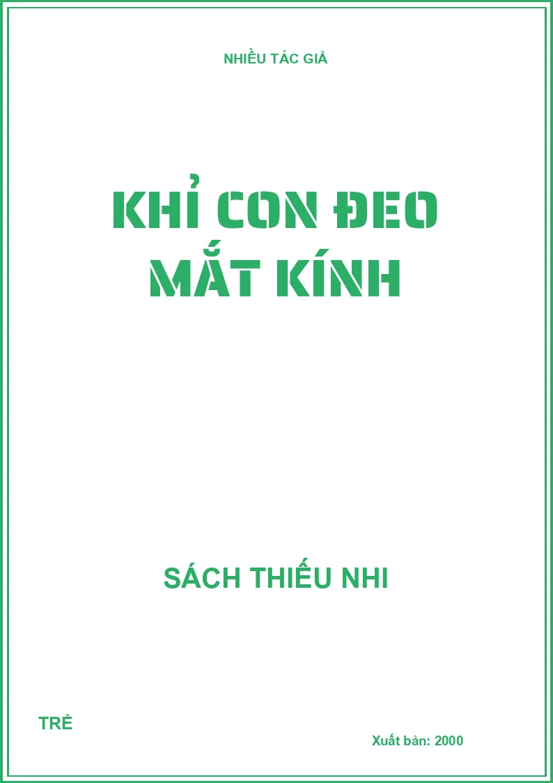 Khỉ con đeo mắt kính