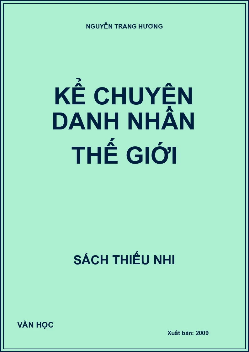 Kể chuyện danh nhân thế giới