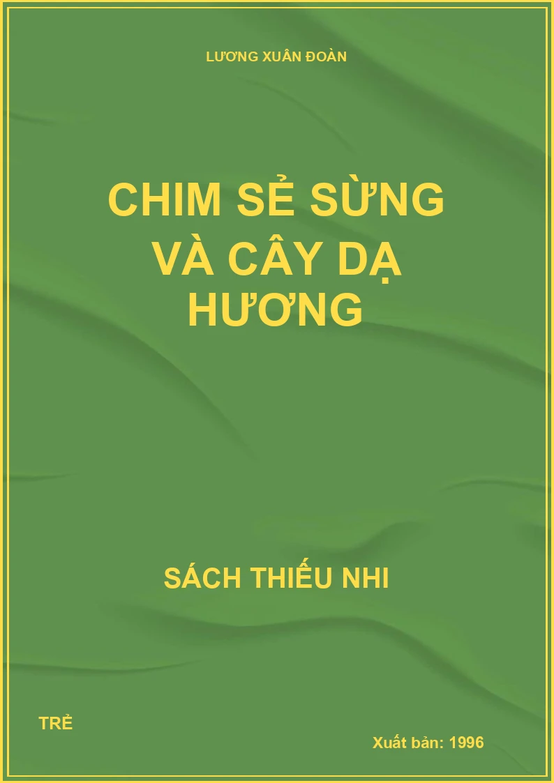 Chim sẻ sừng và cây dạ hương