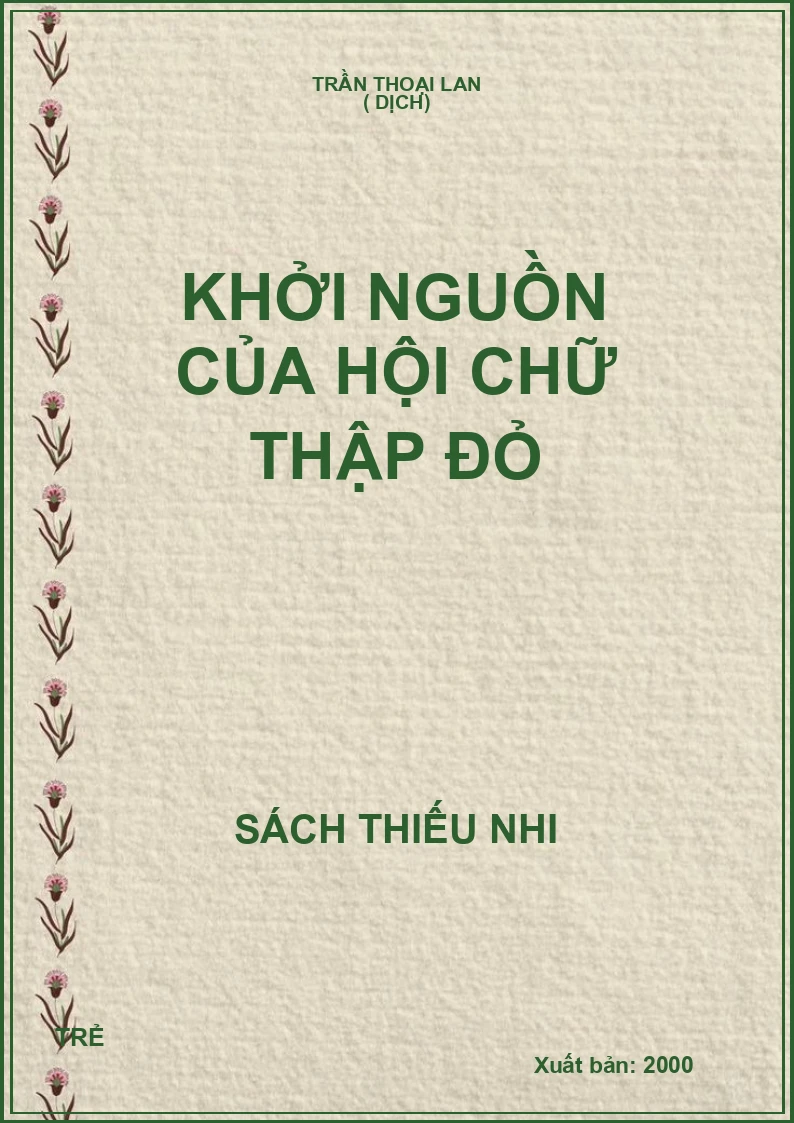 Khởi nguồn của hội chữ thập đỏ
