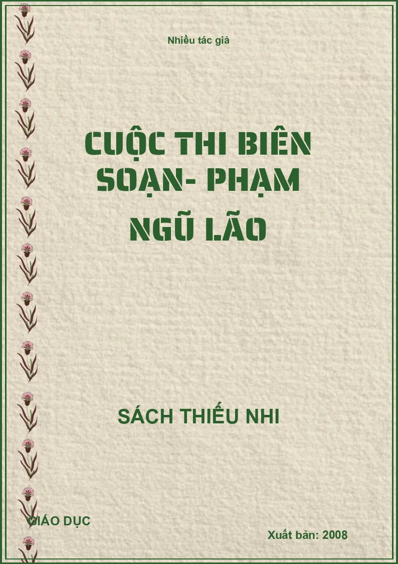 Cuộc thi biên soạn- Phạm ngũ Lão