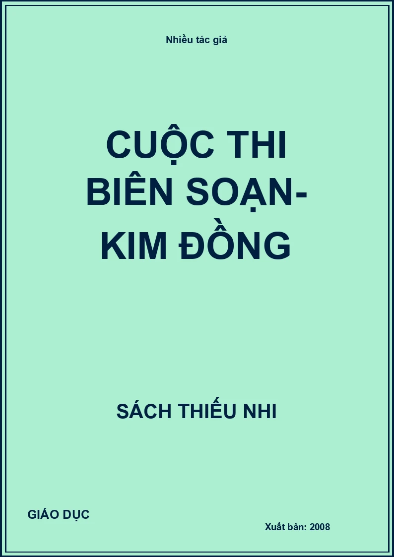 Cuộc thi biên soạn- Kim Đồng