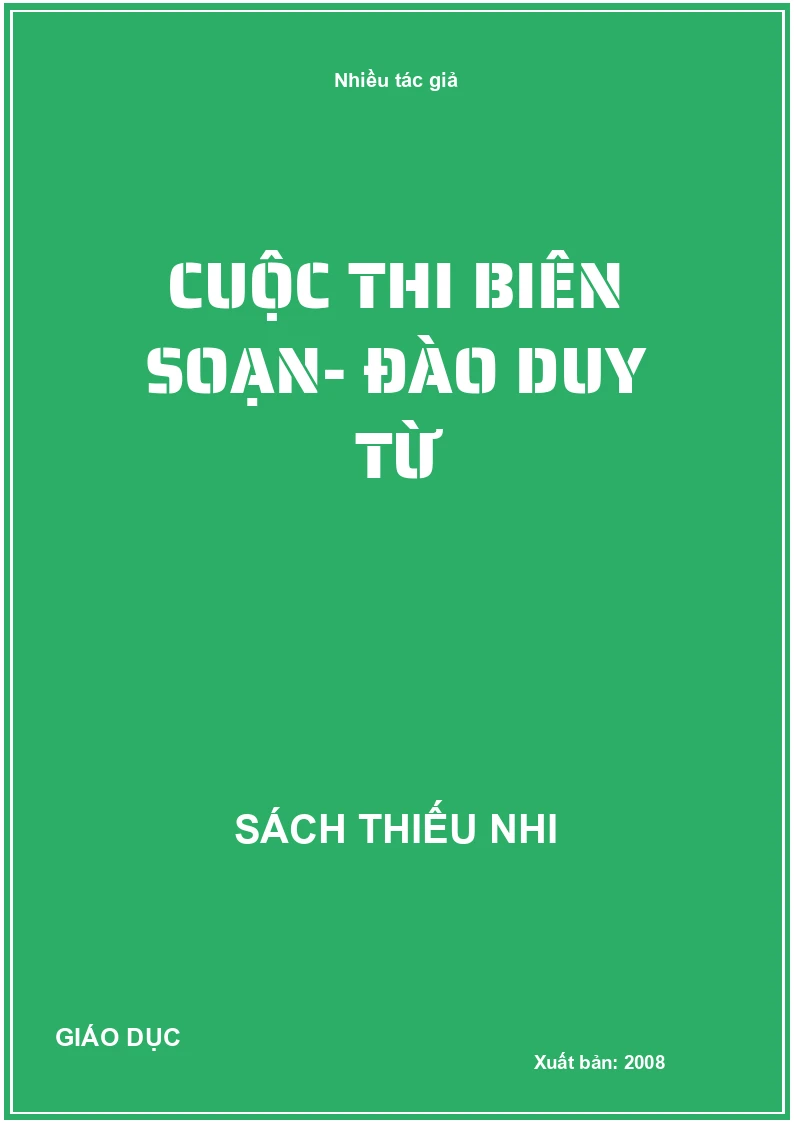 Cuộc thi biên soạn- Đào Duy Từ