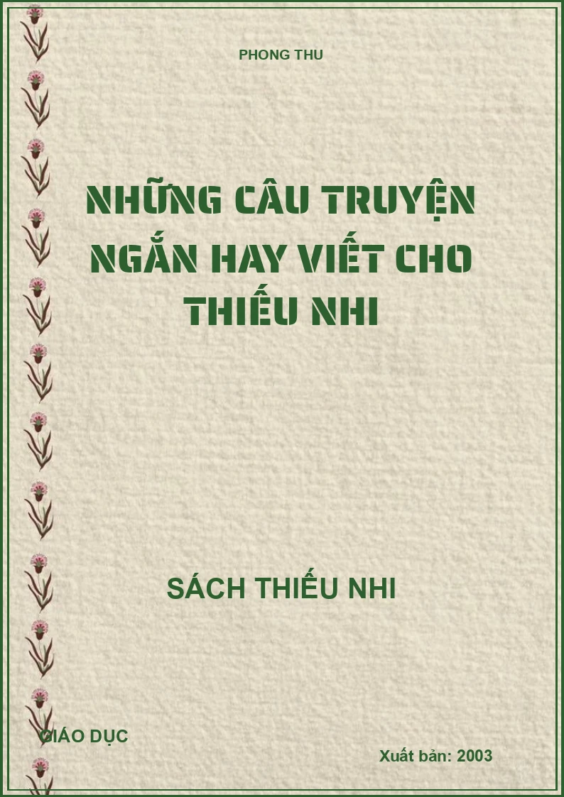 Những câu truyện ngắn hay viết cho thiếu nhi