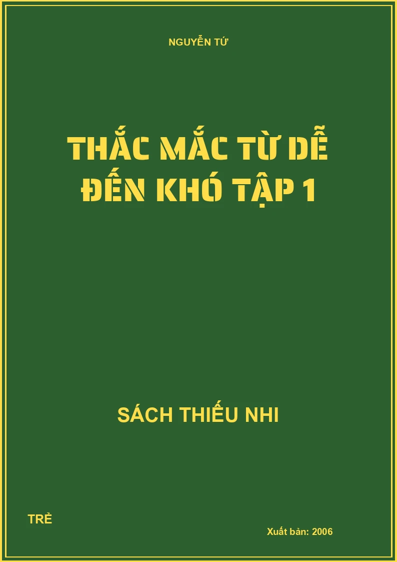Thắc mắc từ dễ đến khó tập 1