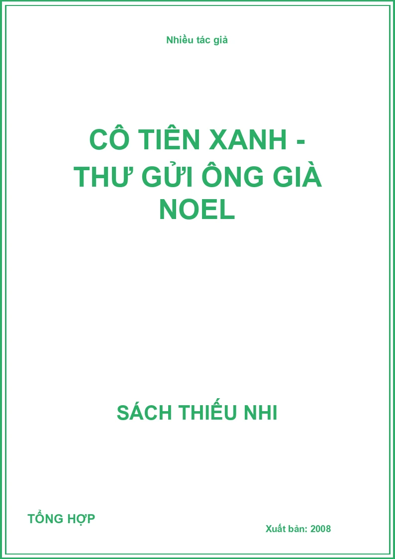 Cô tiên xanh - Thư gửi ông già noel