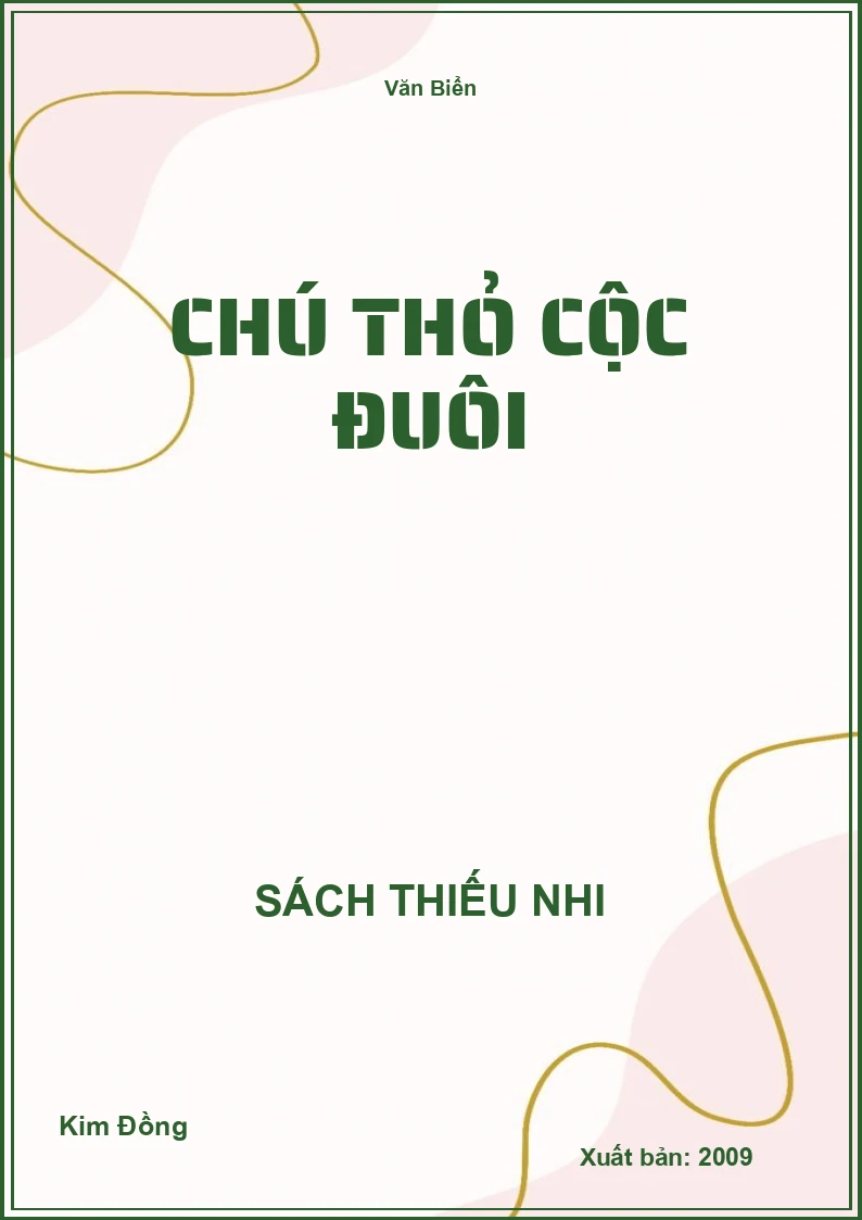 Chú thỏ cộc đuôi