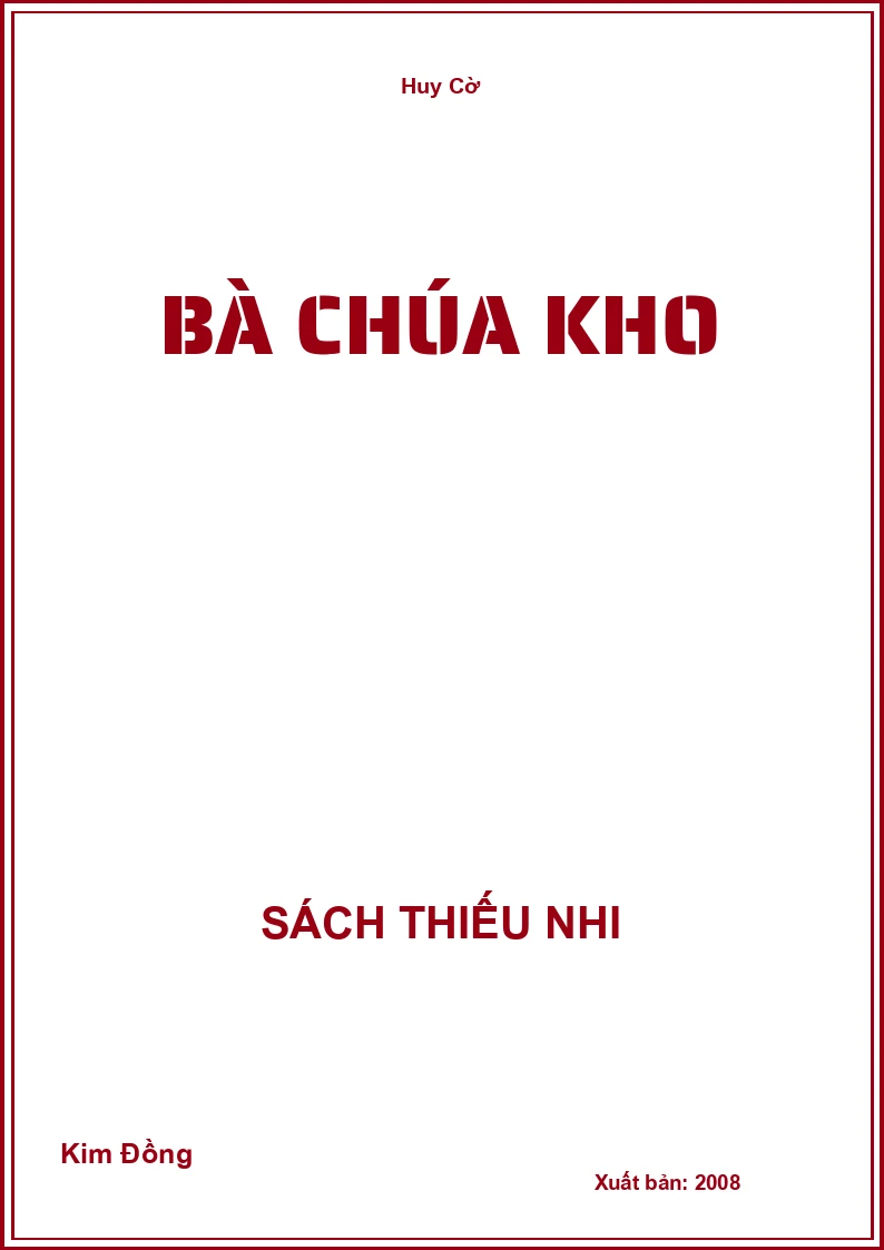 Bà chúa kho