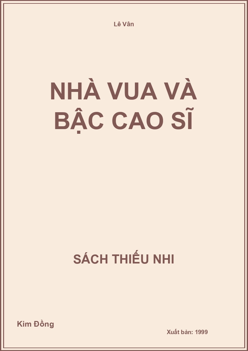Nhà vua và bậc cao sĩ