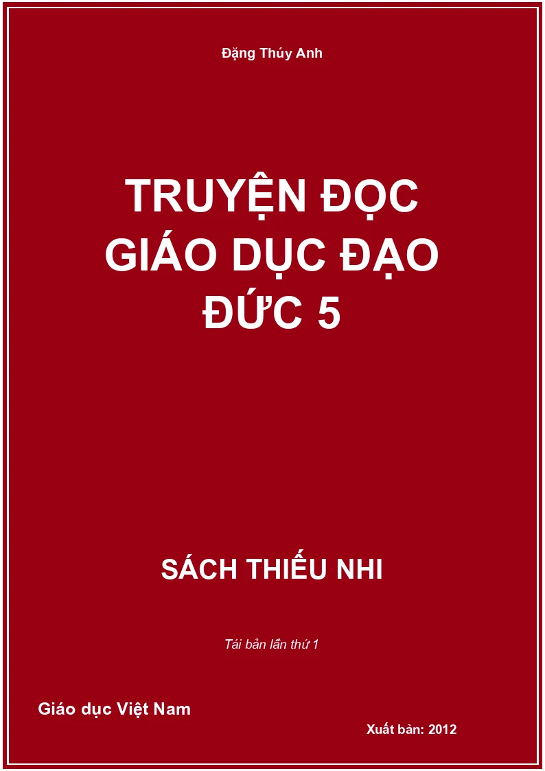 Truyện đọc giáo dục đạo đức 5