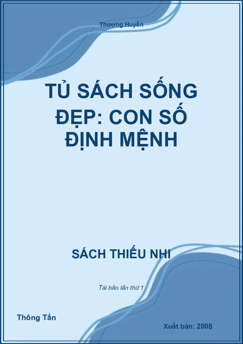 Tủ sách sống đẹp: Con số định mệnh