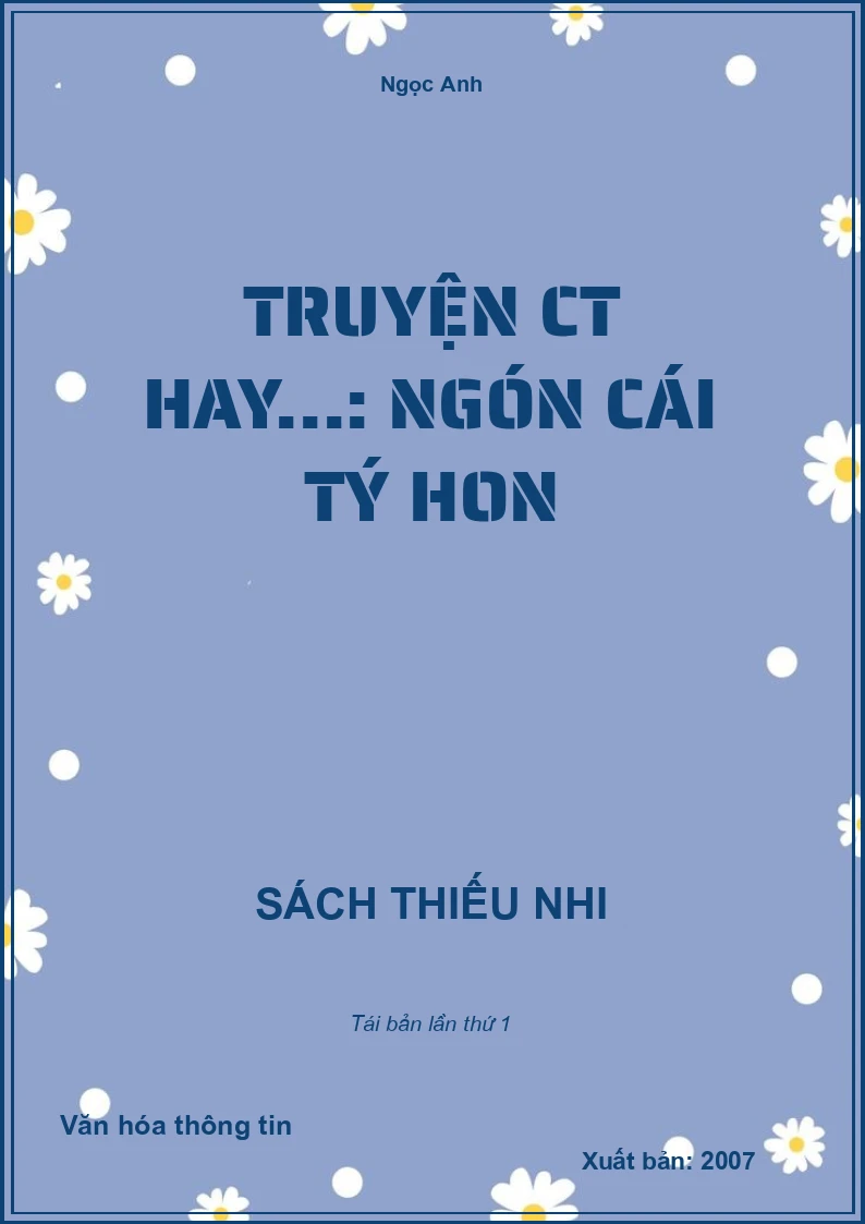 Truyện CT hay...: Ngón cái tý hon
