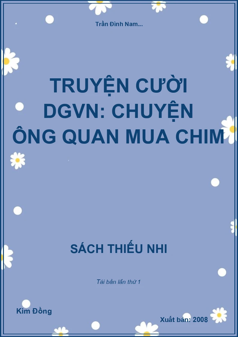 Truyện cười DGVN: Chuyện ông quan mua chim
