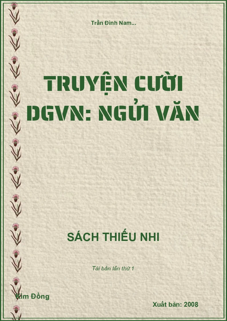 Truyện cười DGVN: Ngửi văn