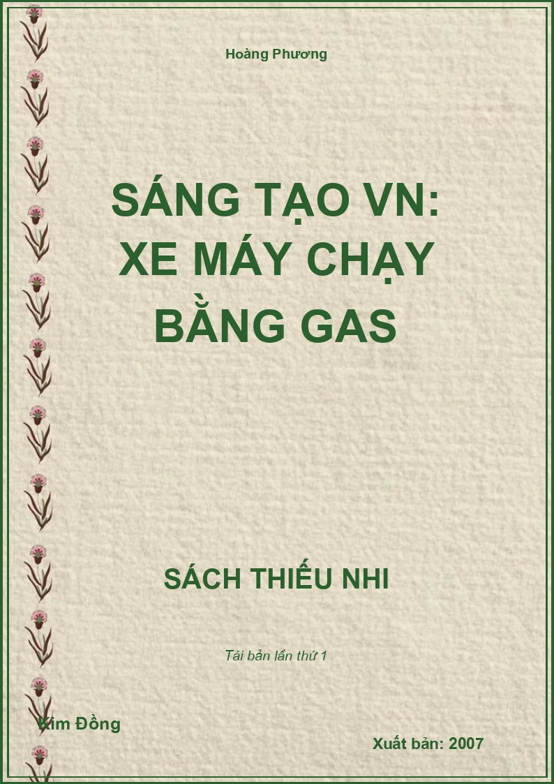 Sáng tạo VN: Xe máy chạy bằng gas