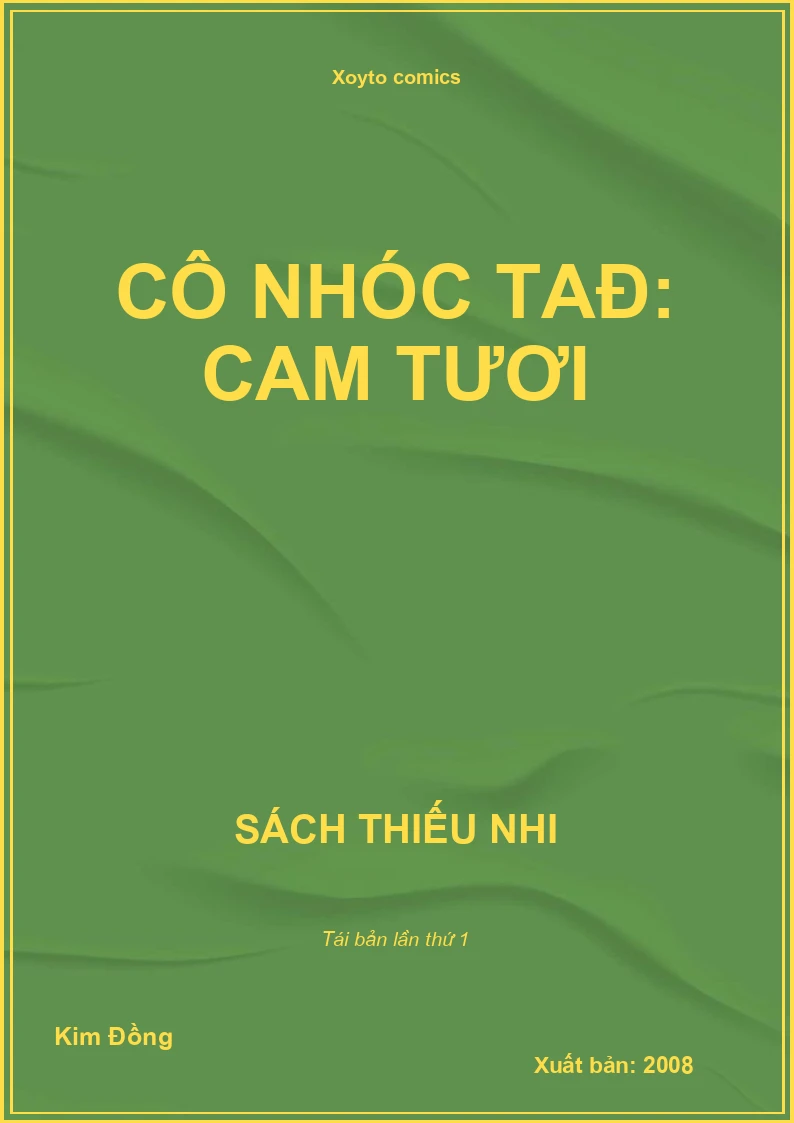 Cô nhóc TAĐ: Cam tươi