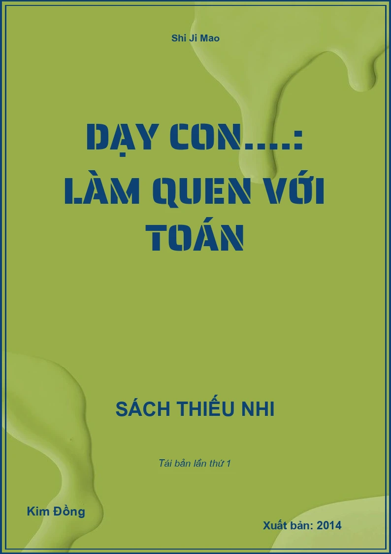Dạy con....: Làm quen với toán