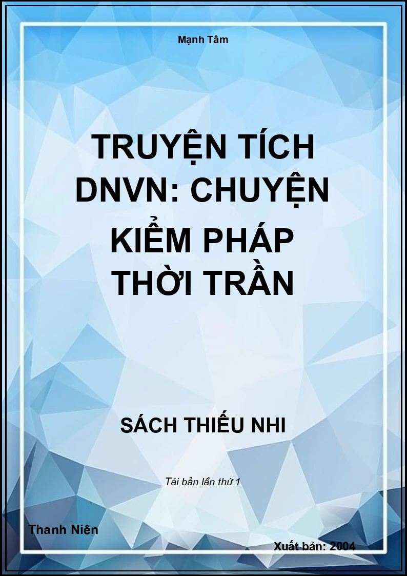 Truyện tích DNVN: Chuyện Kiểm Pháp thời Trần