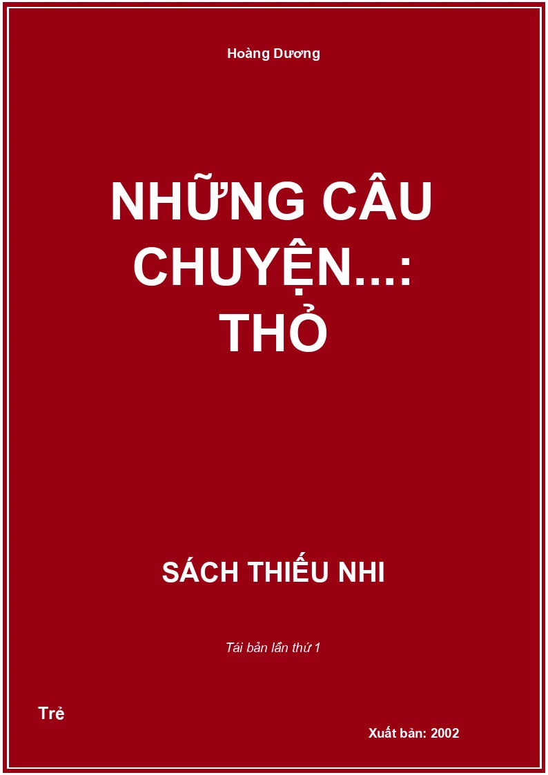 Những câu chuyện...: Thỏ