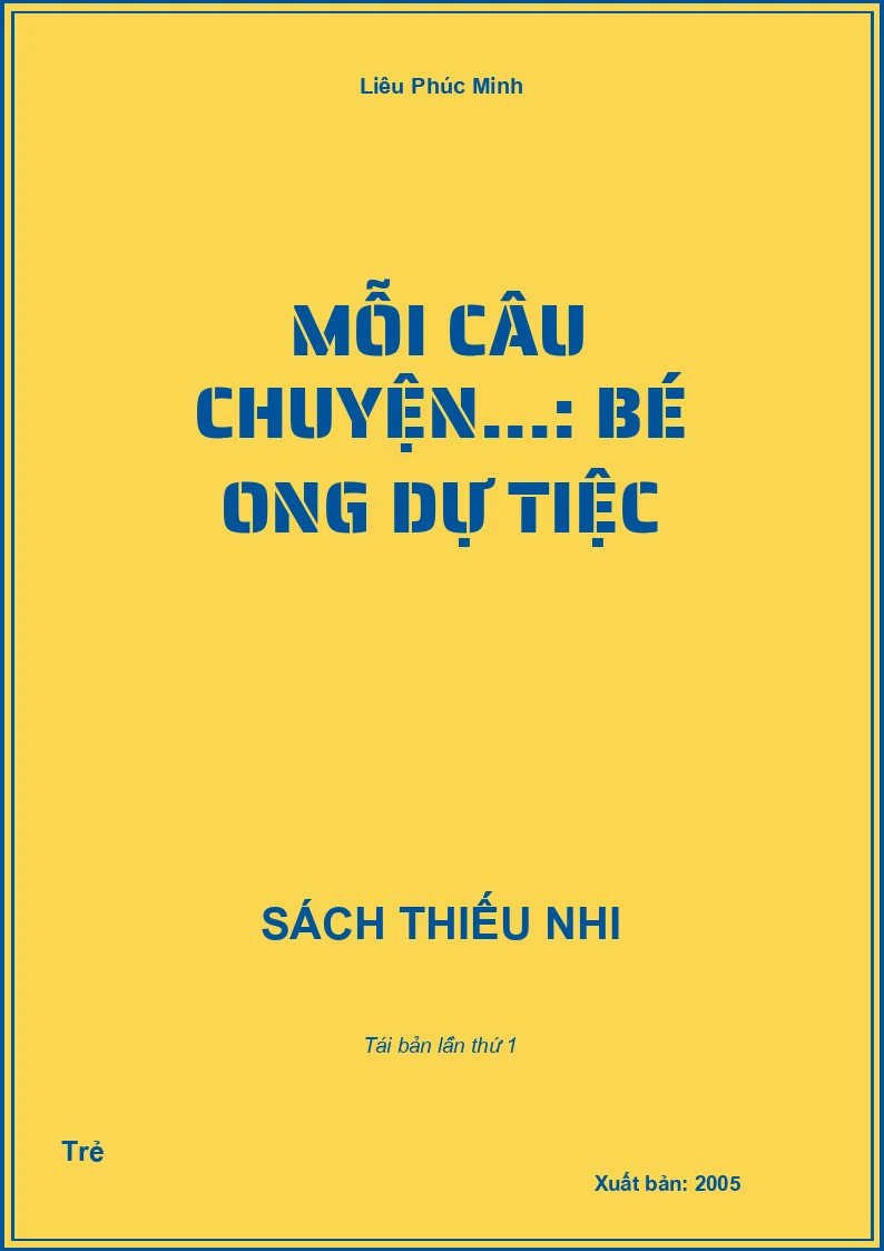Mỗi câu chuyện...: Bé ong dự tiệc