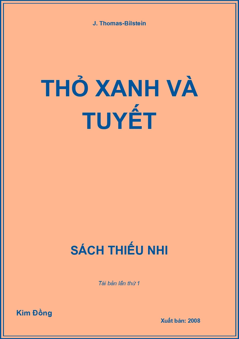 Thỏ xanh và tuyết