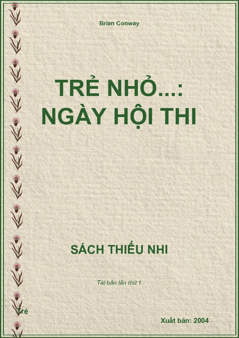 Trẻ nhỏ...: Ngày hội thi