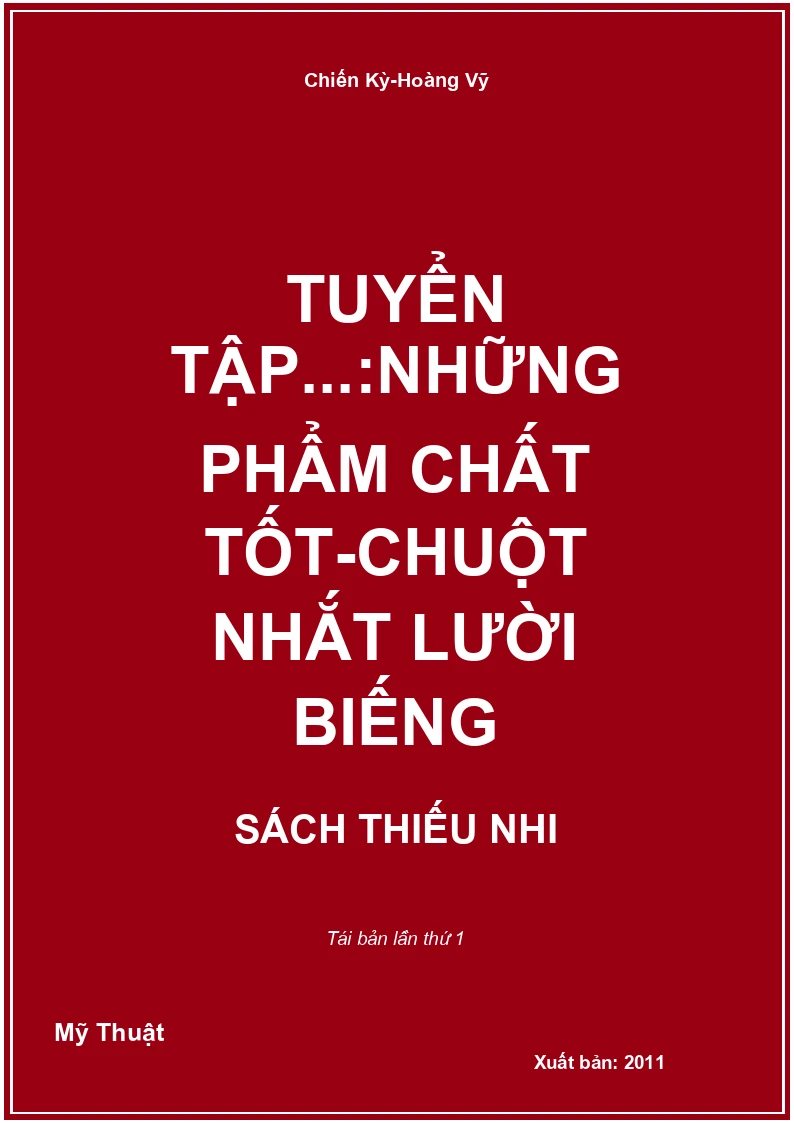 Tuyển tập...:Những phẩm chất tốt-Chuột nhắt lười biếng