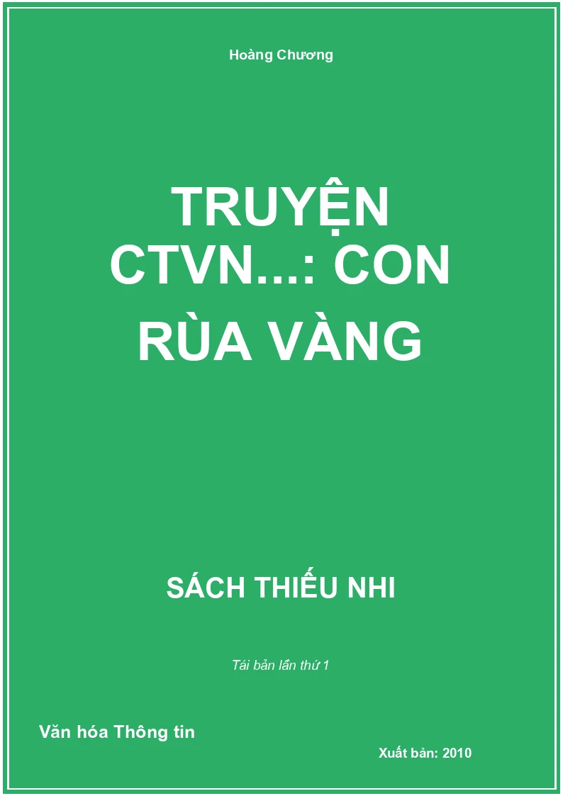 Truyện CTVN...: Con rùa vàng