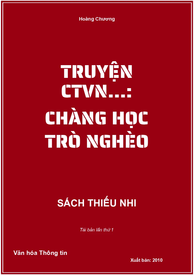 Truyện CTVN...: Chàng học trò nghèo