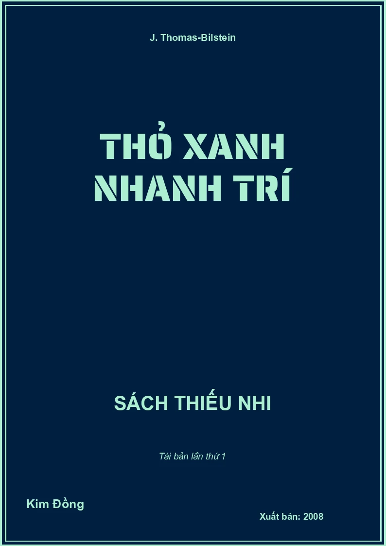 Thỏ xanh nhanh trí