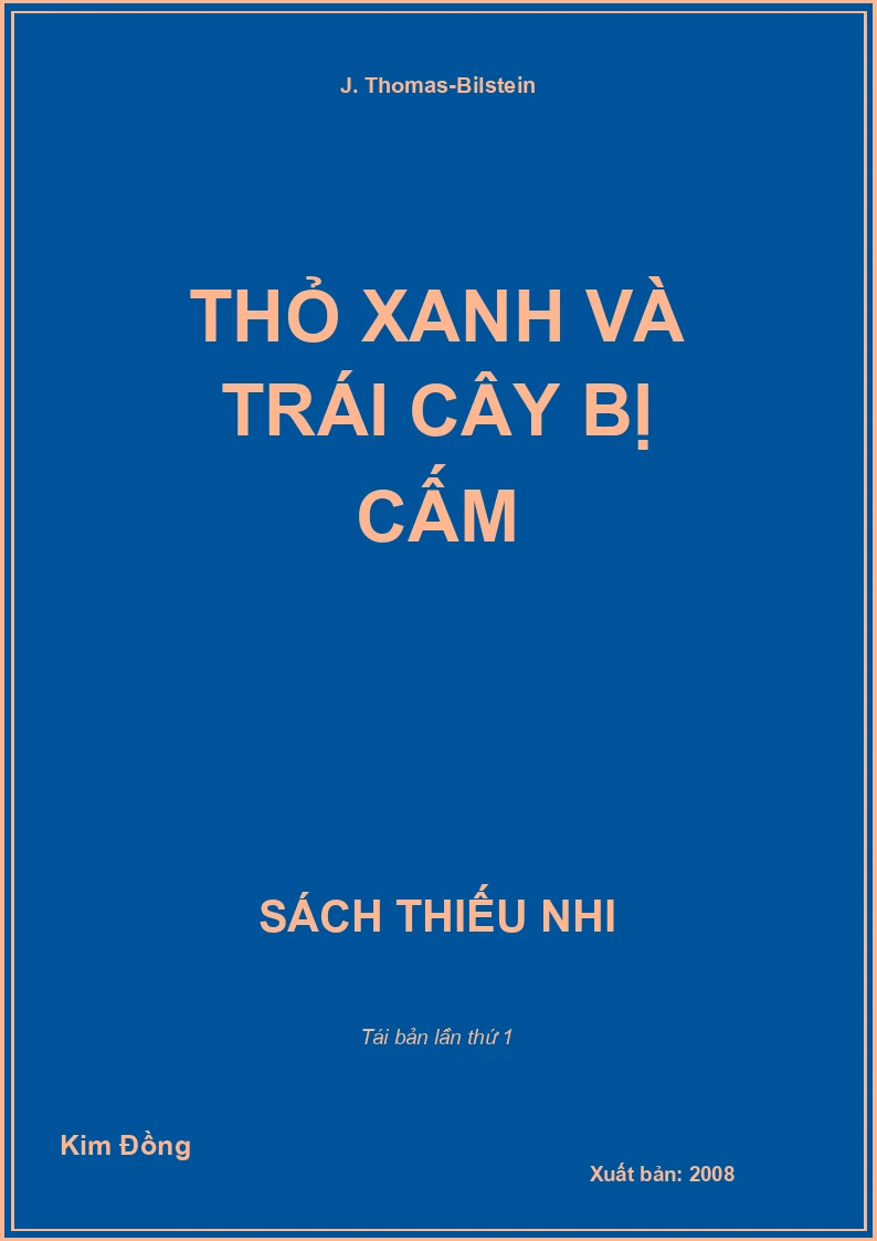 Thỏ xanh và trái cây bị cấm