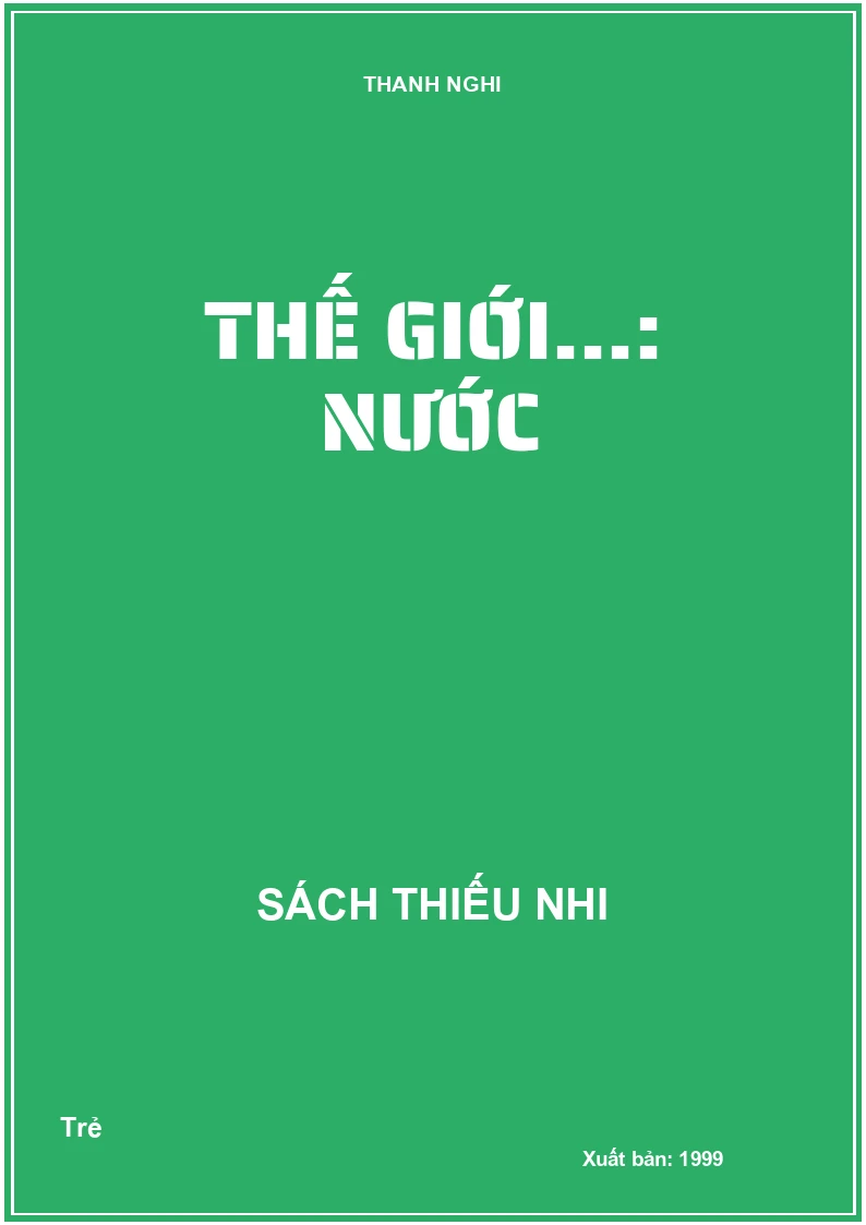 Thế giới...: Nước