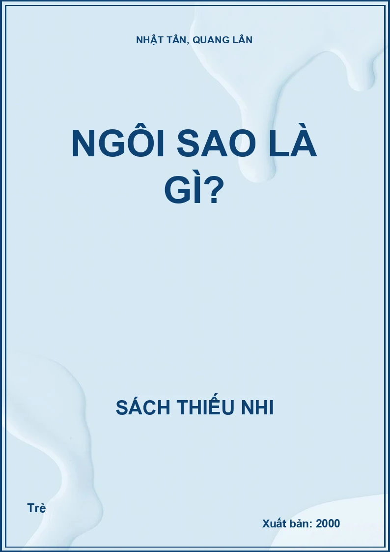 Ngôi sao là gì?
