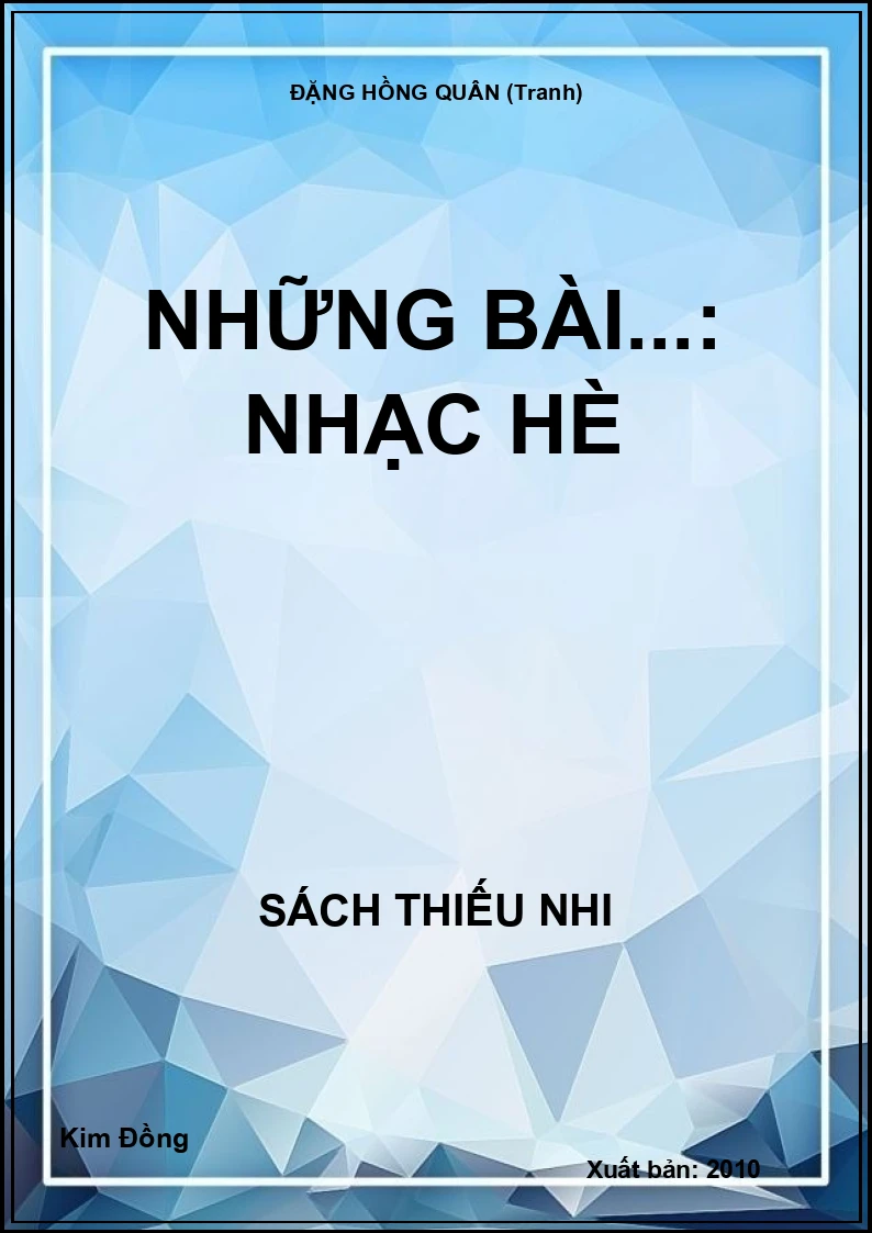 Những bài...: Nhạc hè